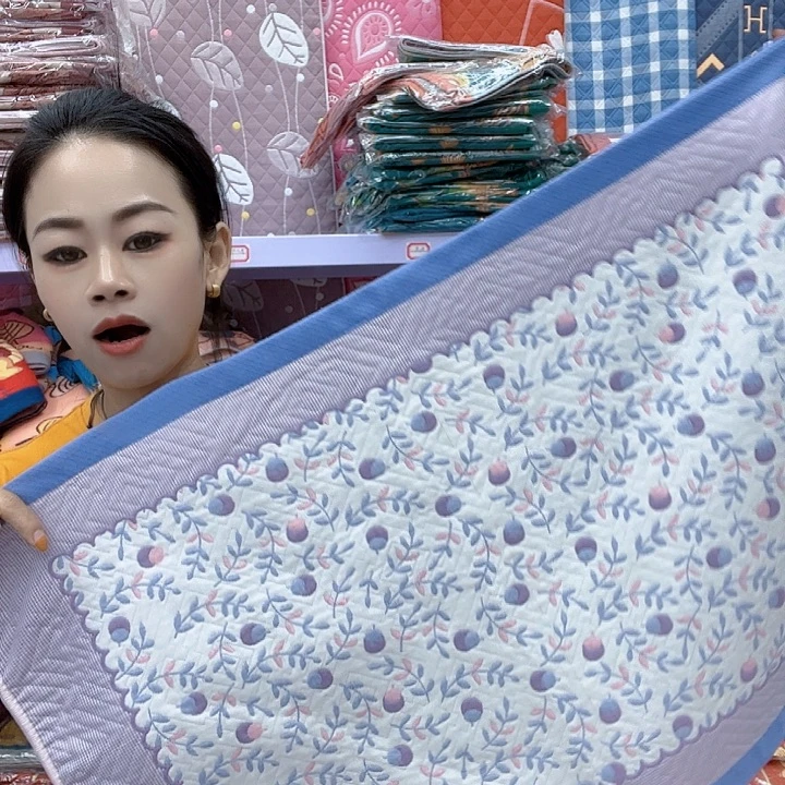 棉蓝色小樱桃纯棉