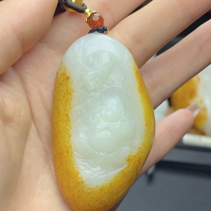 和田玉挂件未镶嵌T