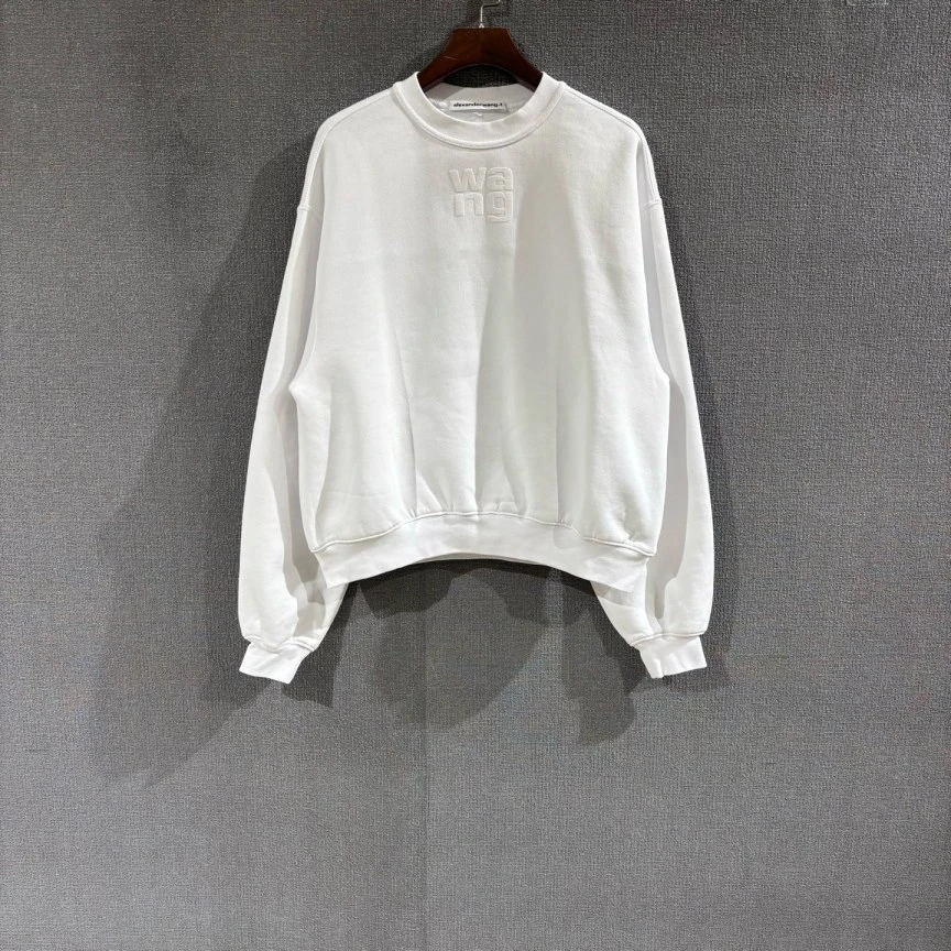 未使用 ALEXANDER WANG （pm）字母印花白色卫衣 全新xxs码/6478