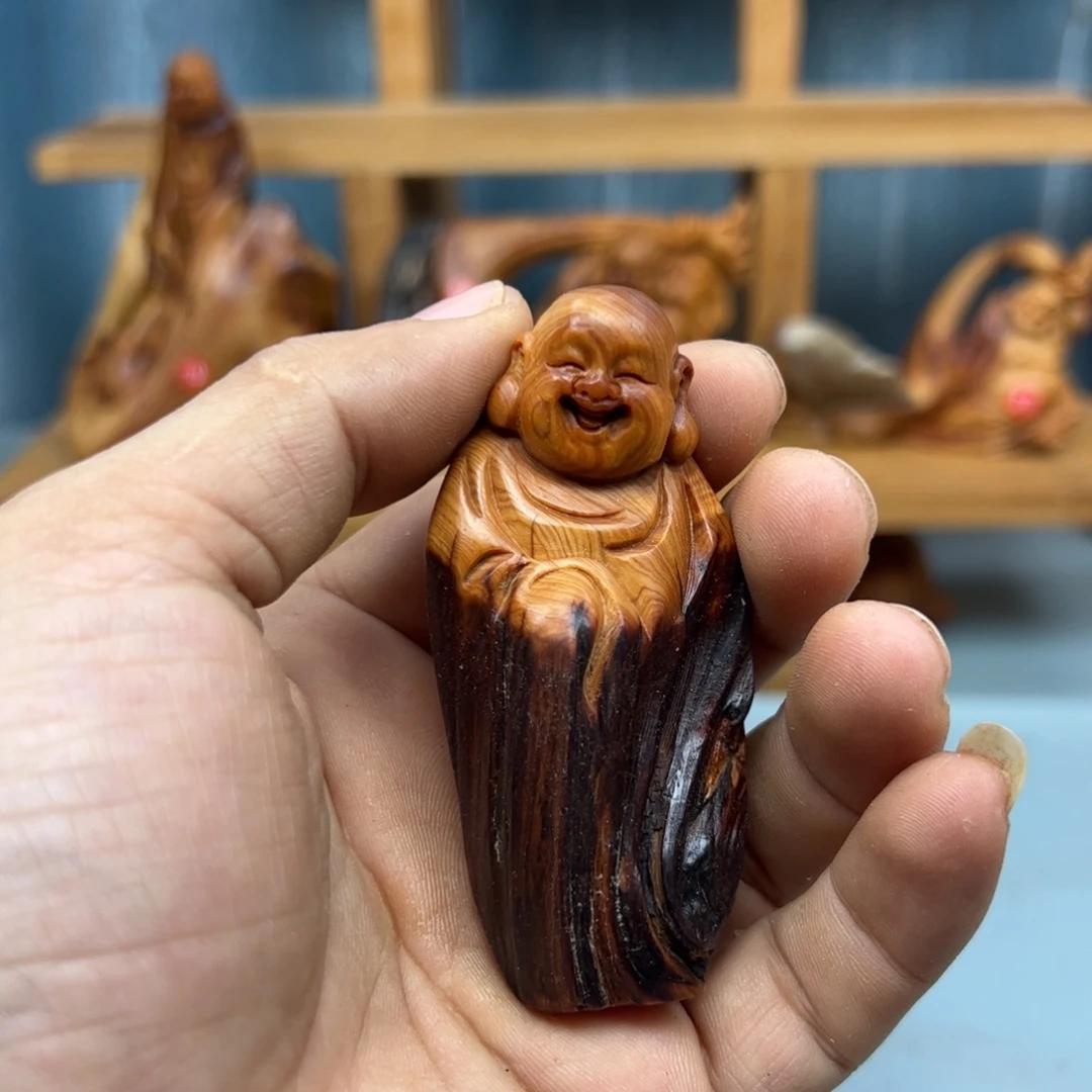 用***9木崖柏木摆件手把件