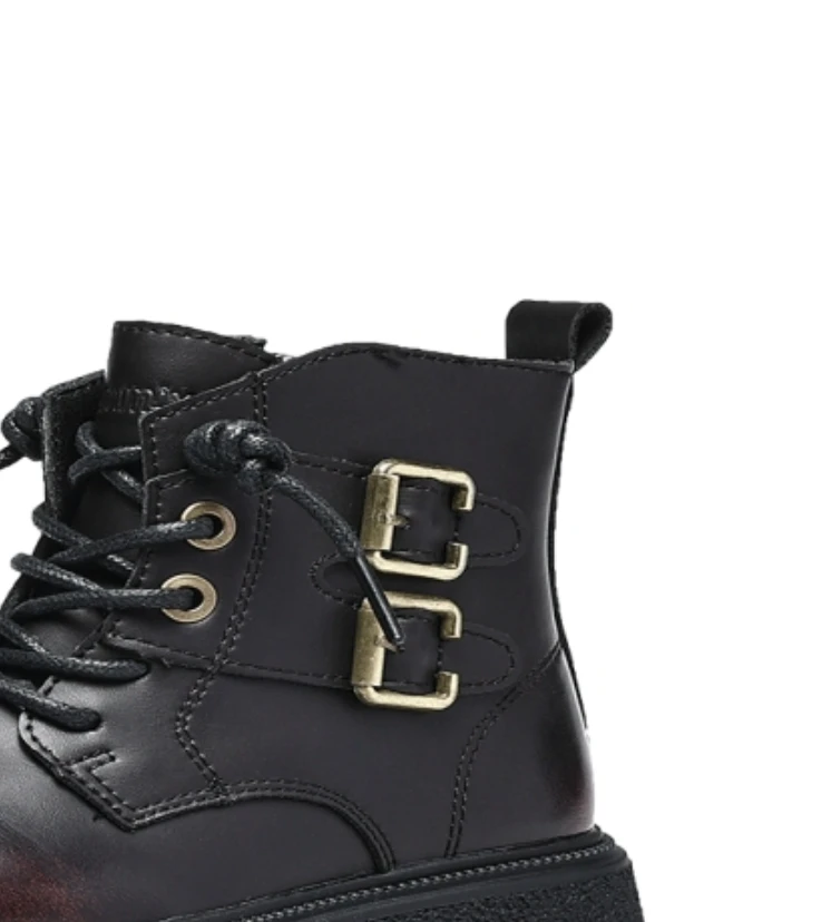 Teenmix/天美意黑色   加绒儿童休闲运动鞋货号T41429（库位T36)