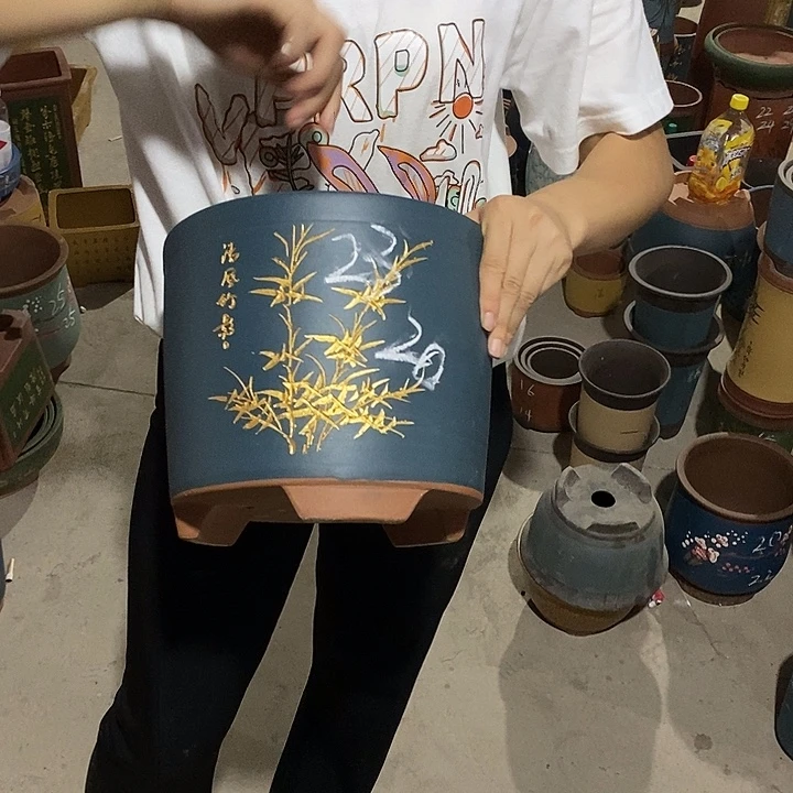 紫砂花盆紫砂花盆