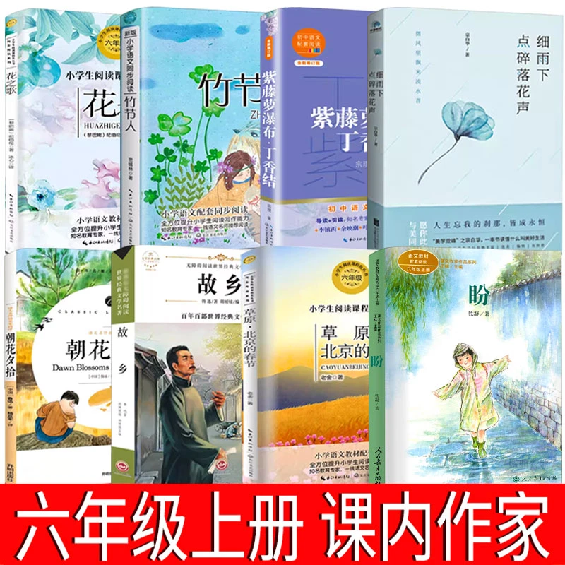 六年级必读课外阅读书朝花夕拾故乡花之歌竹节人会走路的梦