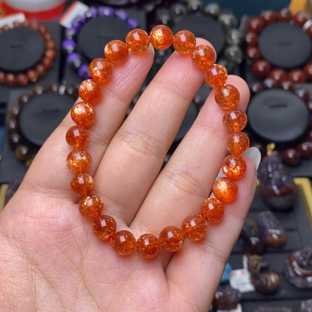 未镶嵌手链长石J**燕金太阳单圈7mm