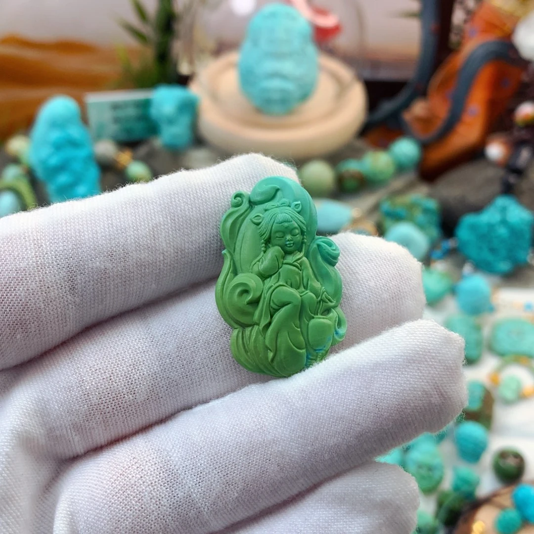 绿松石未镶嵌珠宝半成品