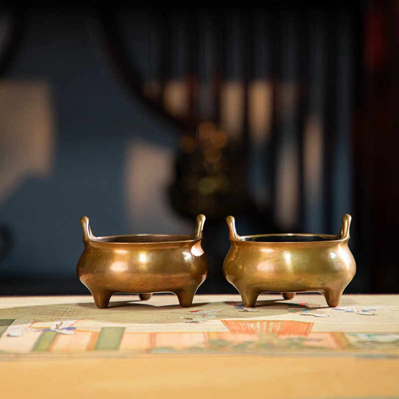 【还山老师作品】碳养炉旋纹跳刀堂三足冲耳炉