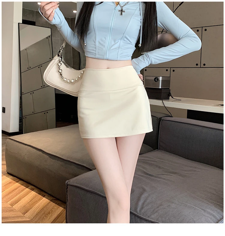 短裙高腰A字裙女2025夏季新款半身裙设计感显瘦包臀裙一步裙半裙