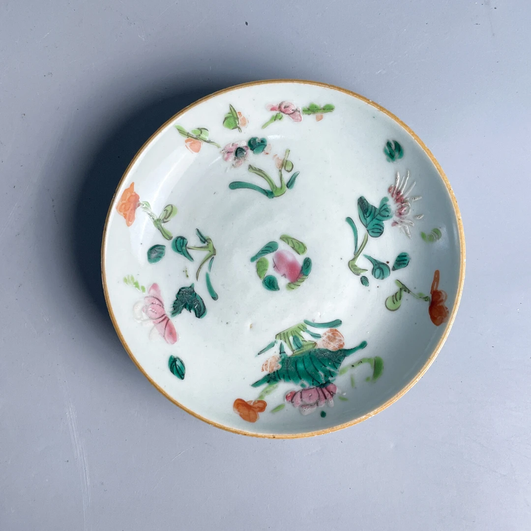 M25IU003A06 - 清光绪粉彩花卉纹盘
