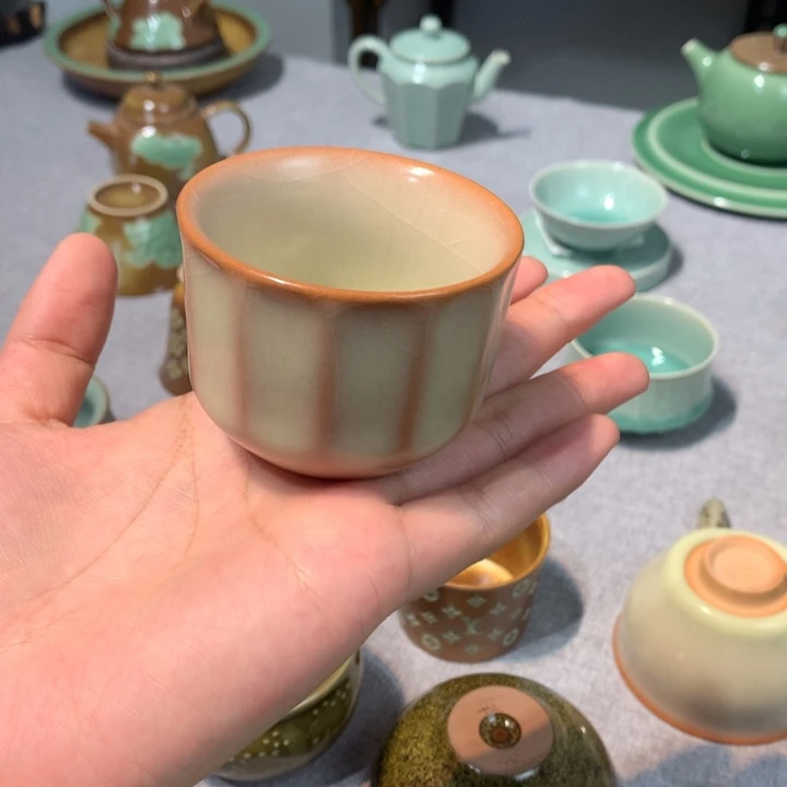 龙泉青瓷猪油冻杯