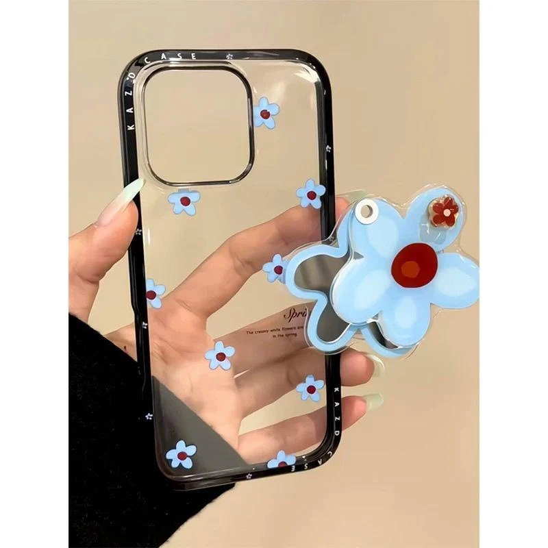 夏日ins趣味旋转的小花朵适用iPhone16promax苹果15/14/13手机壳