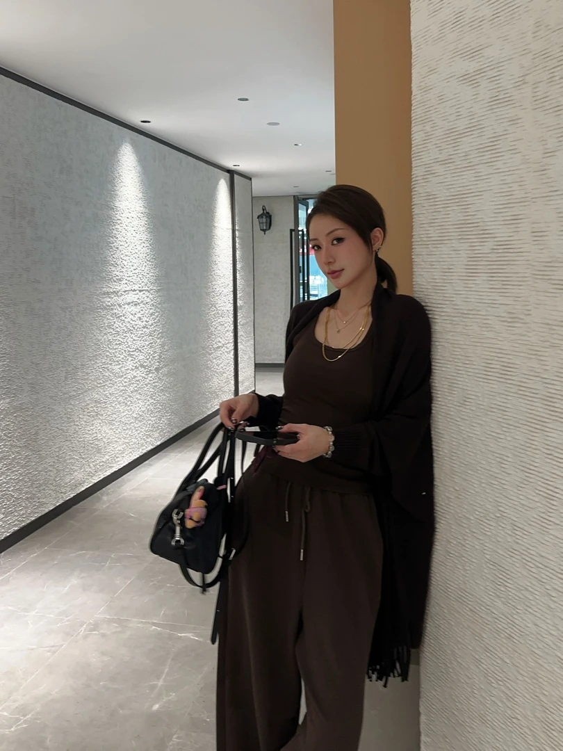 『VIDIN LIM』山羊绒×美利奴羊毛重磅长款慵懒奢华气质围巾披风斗篷