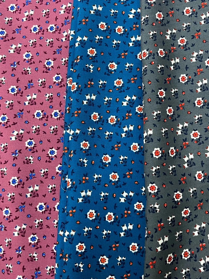 【名贵坊棉绸】重磅棉绸—经典碎花（三色）