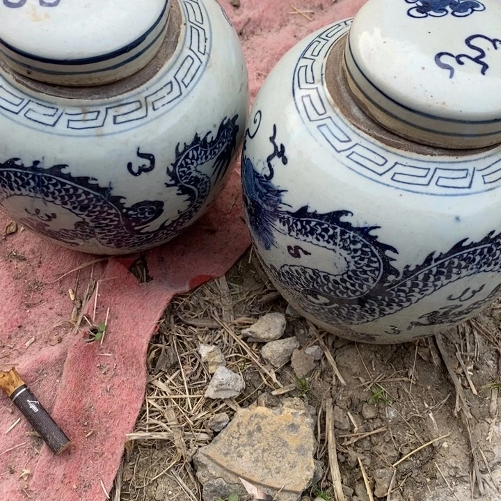 紫砂茶叶罐瓷器工艺品摆件工艺品瓷器