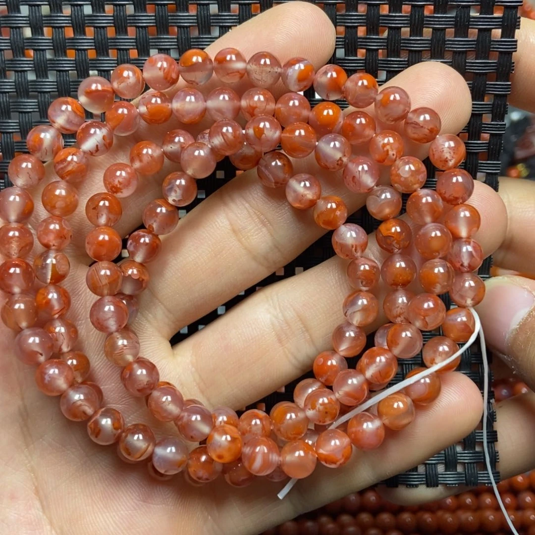南红玛瑙手链未镶嵌6mm
