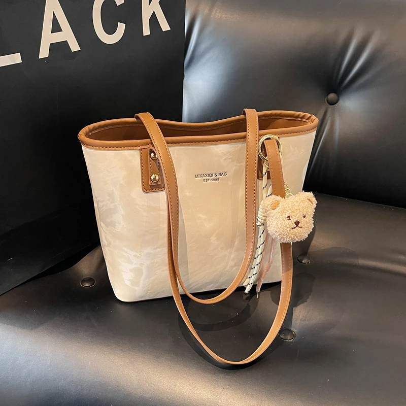 高级感百搭洋气时髦2025新款休闲大容量托特包包女士潮包腋下包