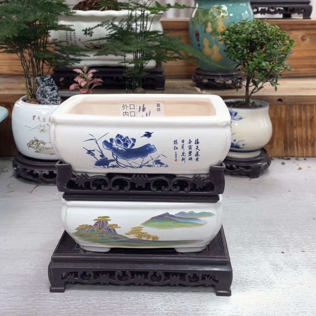 陶瓷紫砂花盆花具盆家盆001