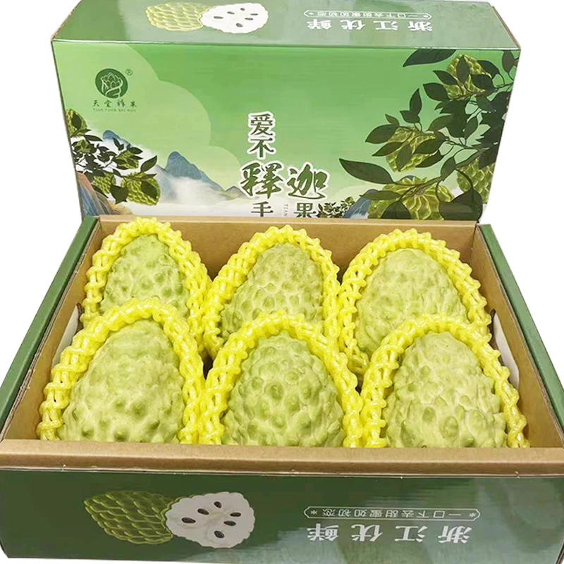 【顺丰快递礼盒装】广西现摘凤梨释迦果摩尼佛头果番荔枝超甜软糯