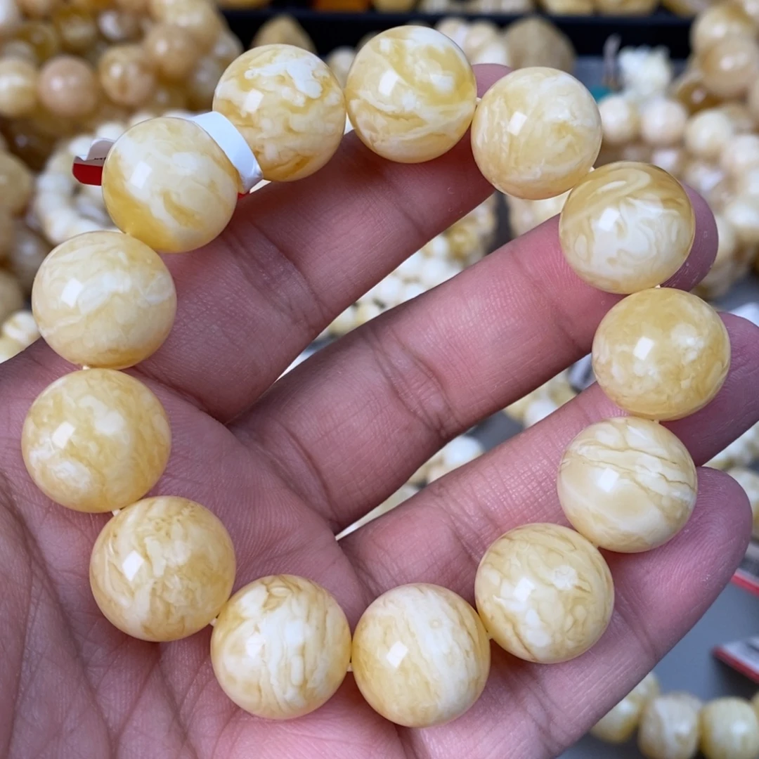 蜜蜡未镶嵌珠宝奇石17mm  36.3g