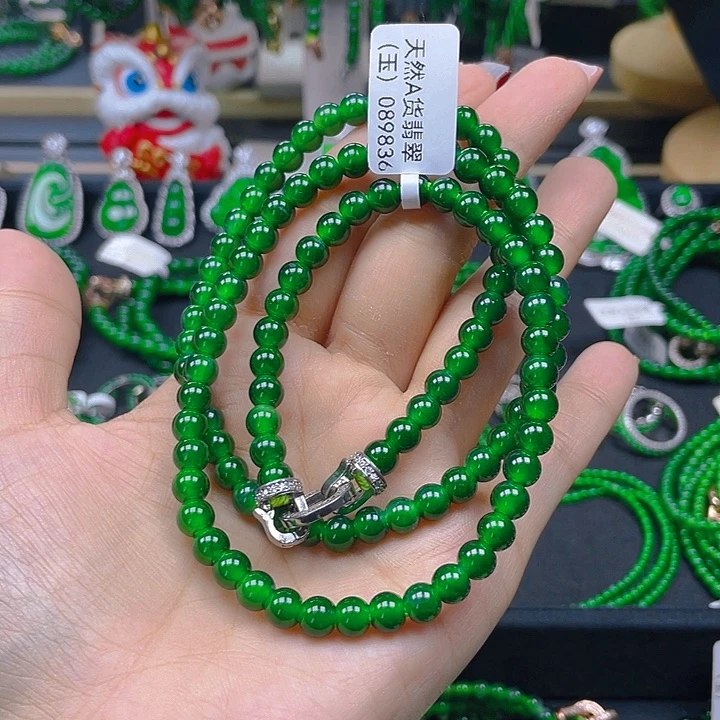 旺***厨颈饰未镶嵌翡翠翡翠项链6