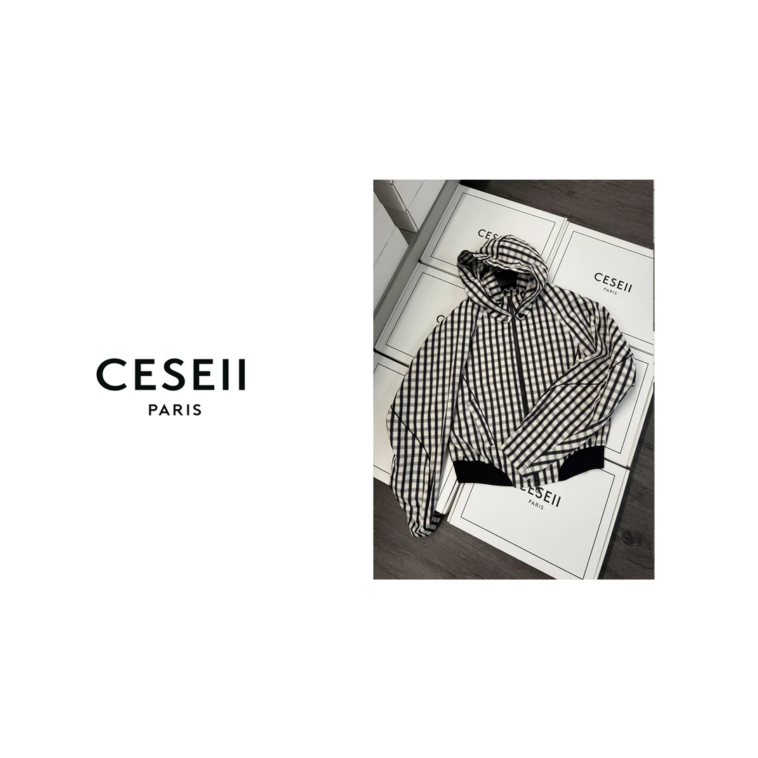 【25XJ660】CESEII秋冬必入高品质时尚格型宽松感外套