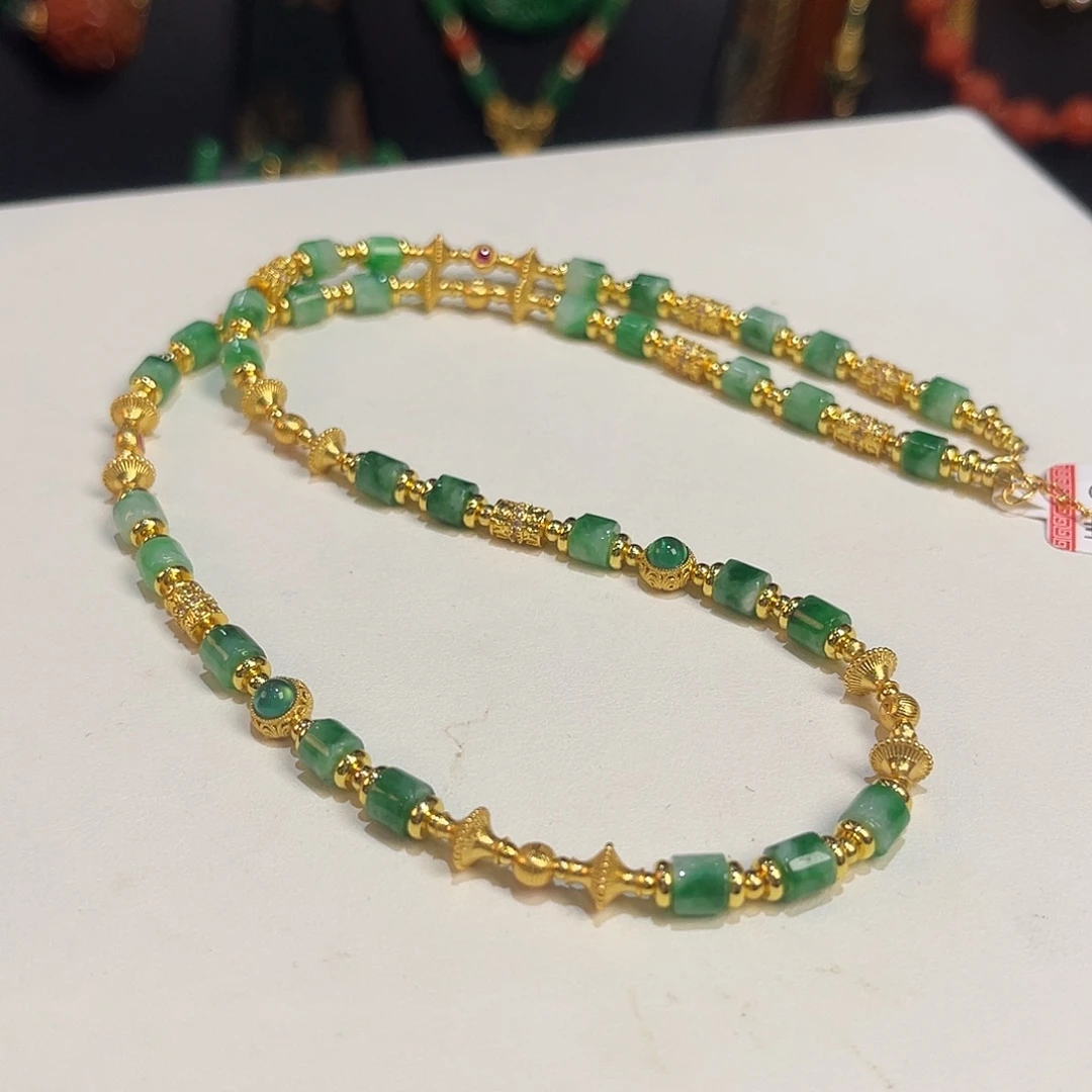 翡翠未镶嵌项链福利