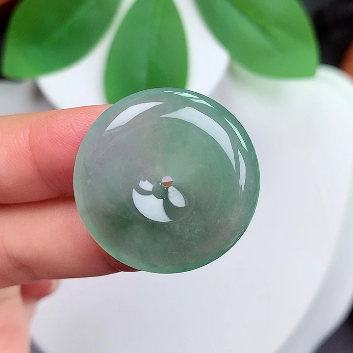 颈饰未镶嵌翡翠平安扣 27.7x5.6mm