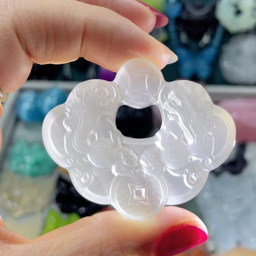 【闪购商品】未镶嵌岫玉颈饰66吊坠