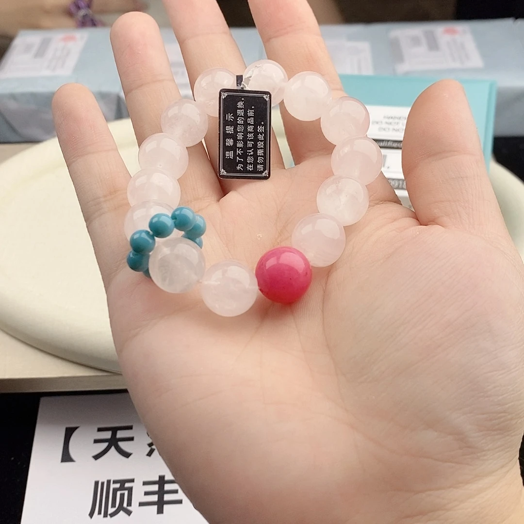 银S925镀金镶嵌手链水晶