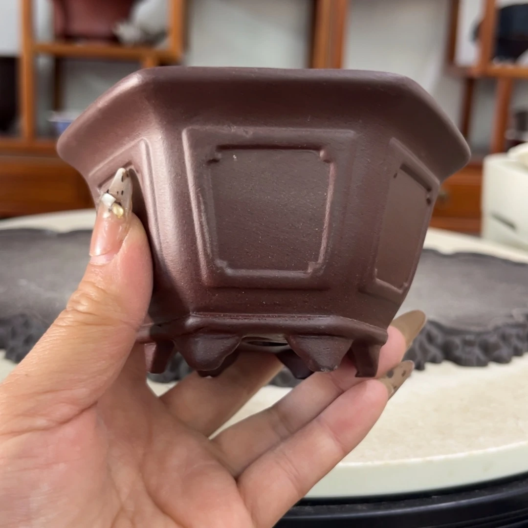 紫砂花盆瑕疵6/10.5。。。