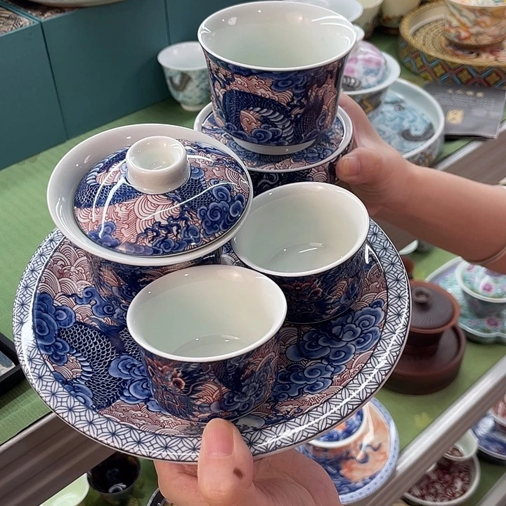 景德镇陶瓷盖碗茶具