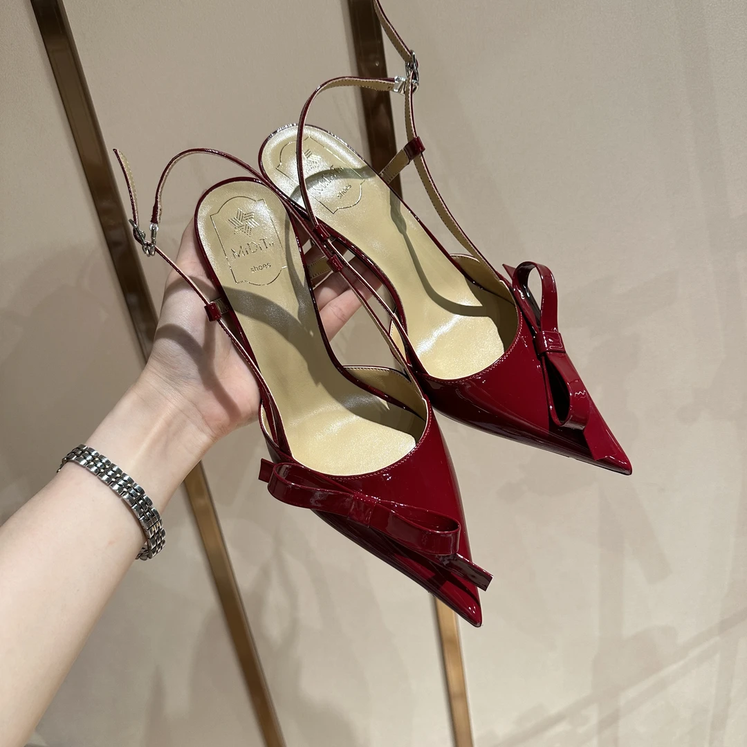 MIDITU/米蒂图 法式夏季气质高跟鞋2025年新款细跟时尚仙女风