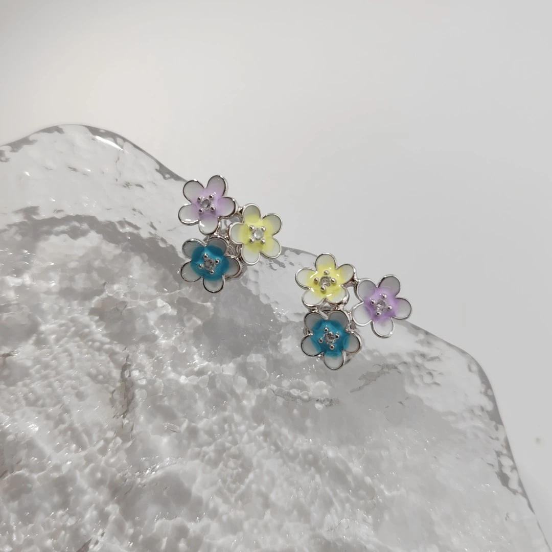 XUPING/旭平首饰 合金珐琅耳饰 年终大促莫奈花园 GDQ X001137840