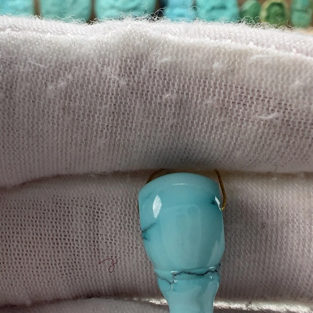 未镶嵌绿松石三通8.3mm