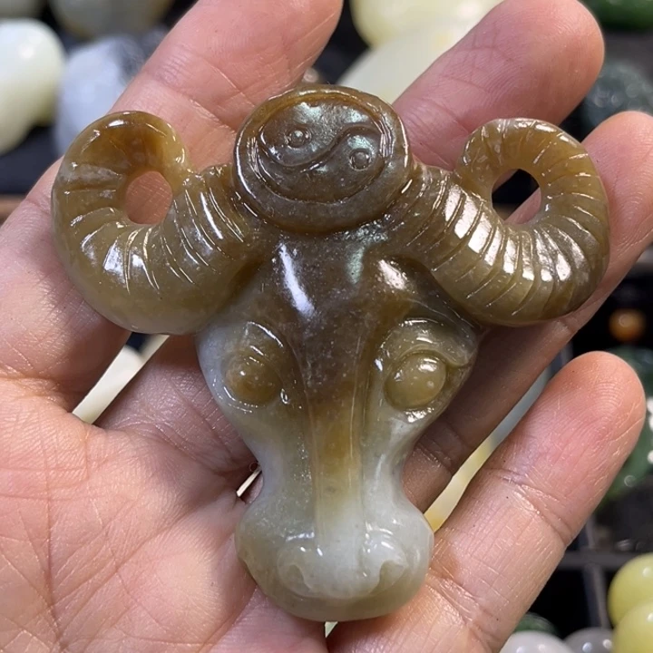 和田玉（糖玉）未镶嵌吊坠(不含链)