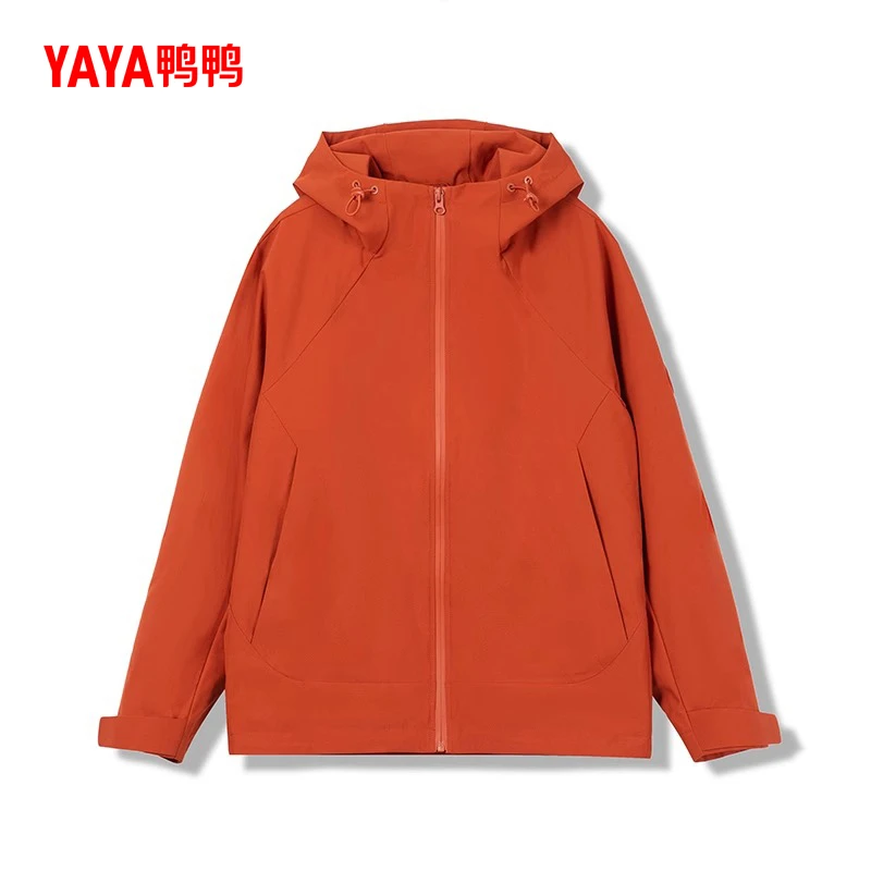 YAYA/鸭鸭外套短款女春秋季时尚户外宽松百搭简约上衣YF5P000887P