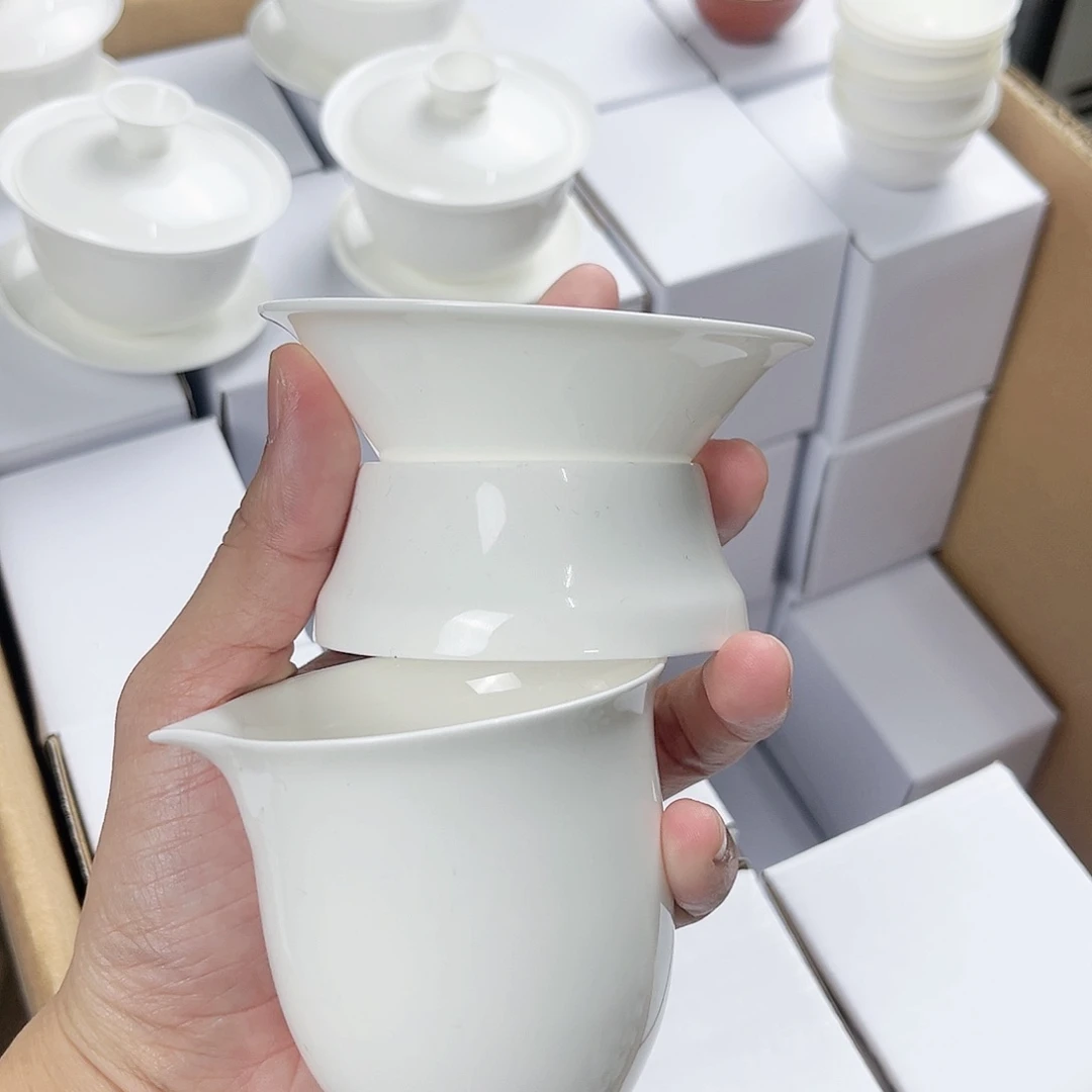 【闪购商品】过滤+公道杯骨瓷套装骨瓷