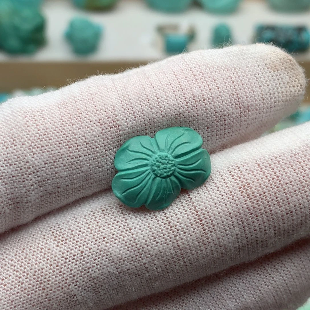 绿松石未镶嵌珠宝奇石12.4mm