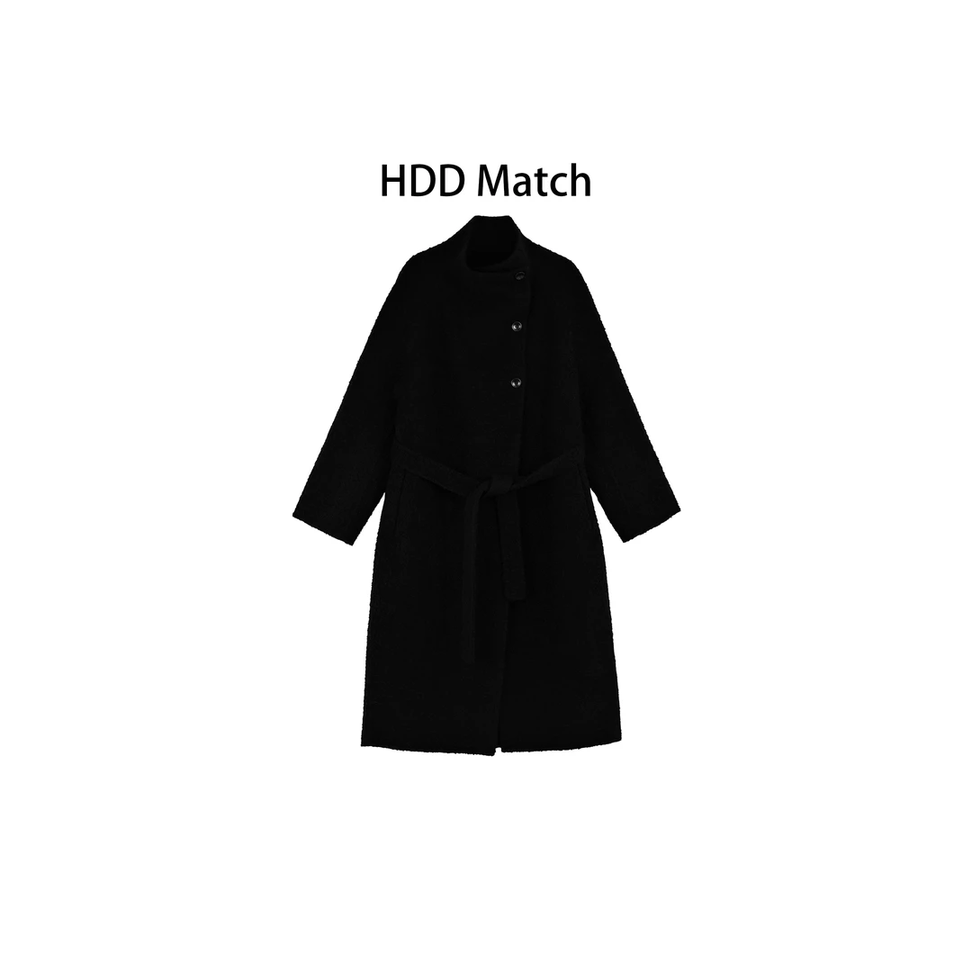 HDD- "大衣回响" 羊毛 冬季女款长款韩版定制手工大衣外套Y9364