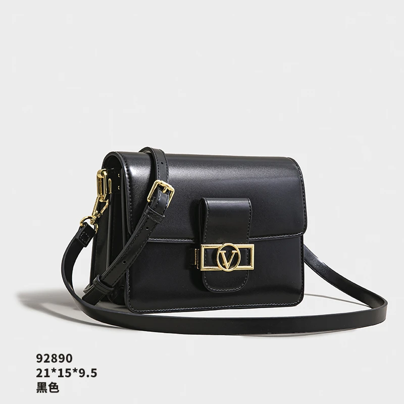 【Elin定制】2025年秋冬新款女包时尚设计单肩包SK-92890-黑色