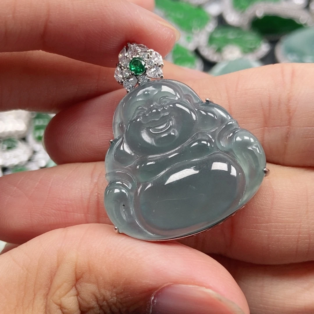 翡翠未镶嵌吊坠(不含链)