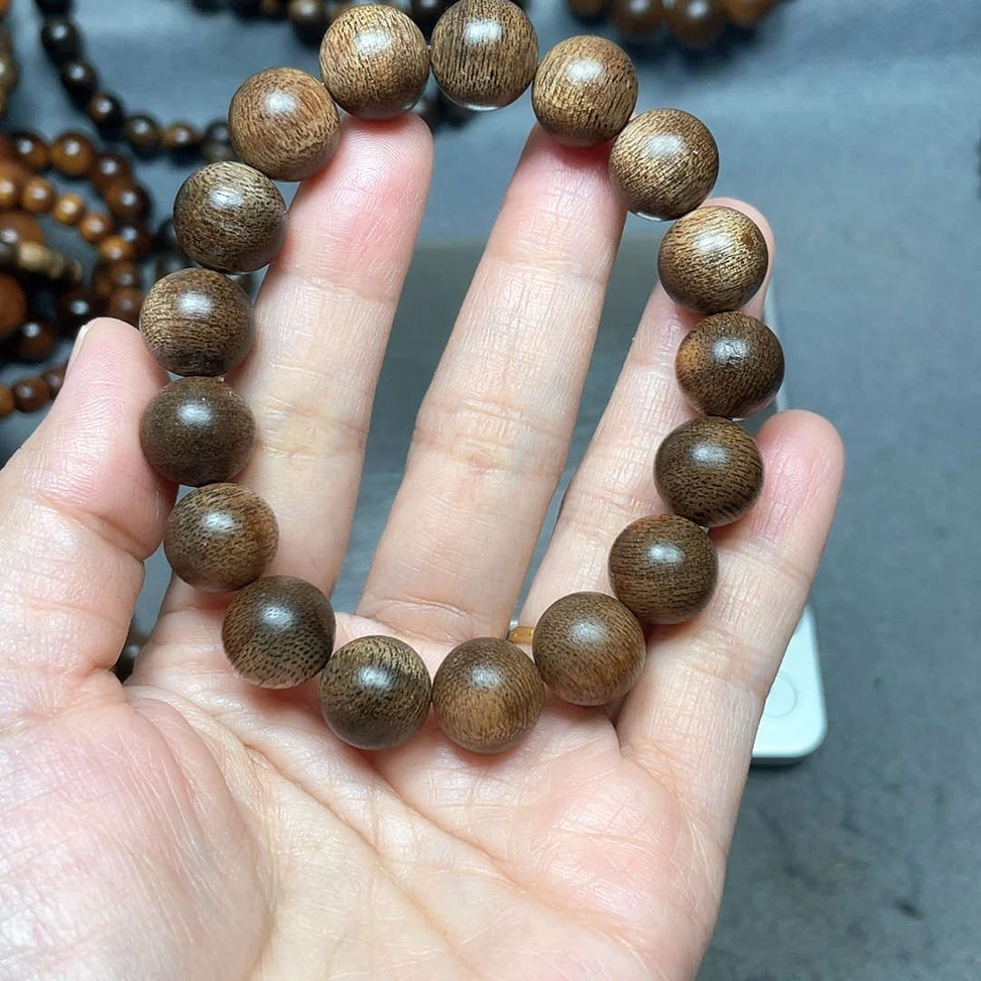 沉香手串芽庄白棋1.2