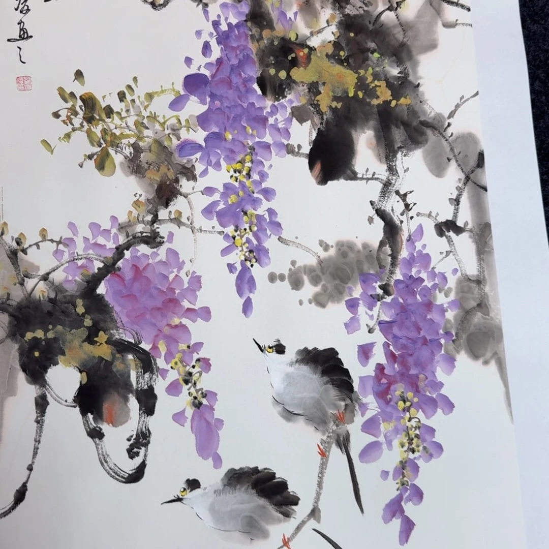 国画国画作品山水花鸟纯手绘