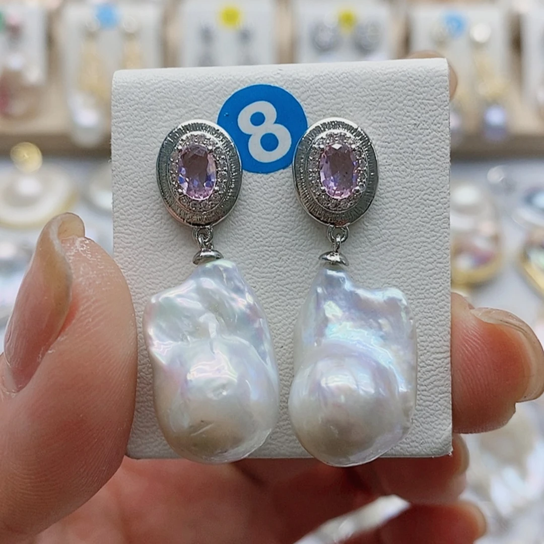 【闪购商品】淡水珍珠发饰银S925镶嵌