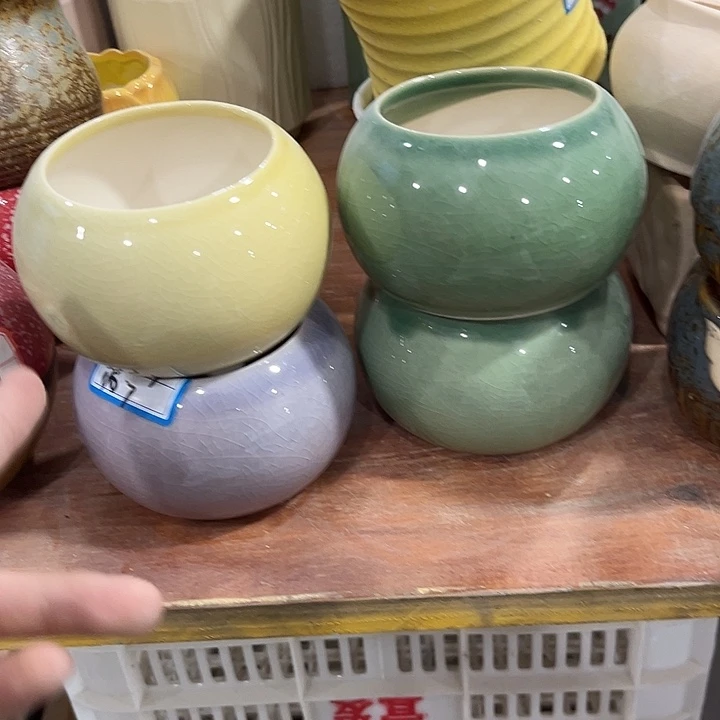 有孔！全场福利价陶瓷花盆10包邮