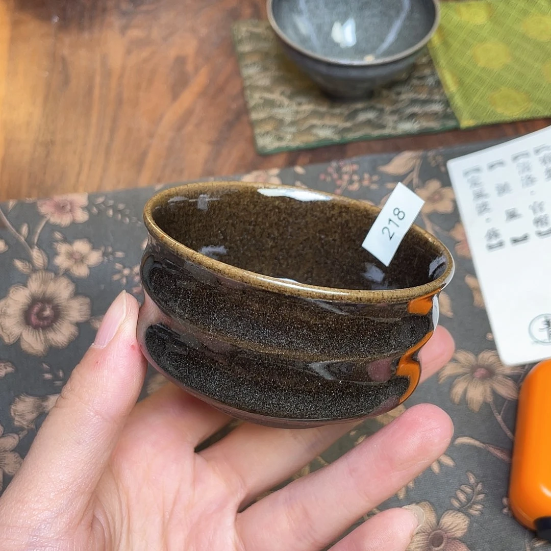 茶盏218 福临号柴烧薄胎微瑕
