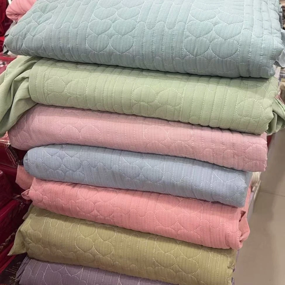 皱皱纱提花三件套