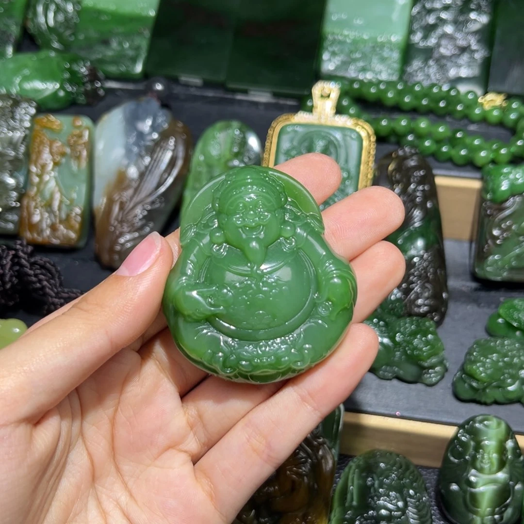 和田玉（碧玉）未镶嵌挂件