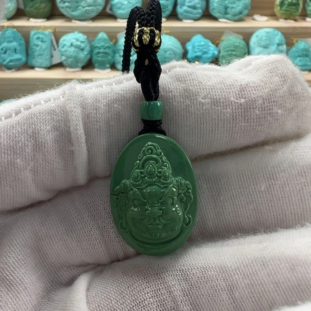 未镶嵌绿松石黄财神16mm