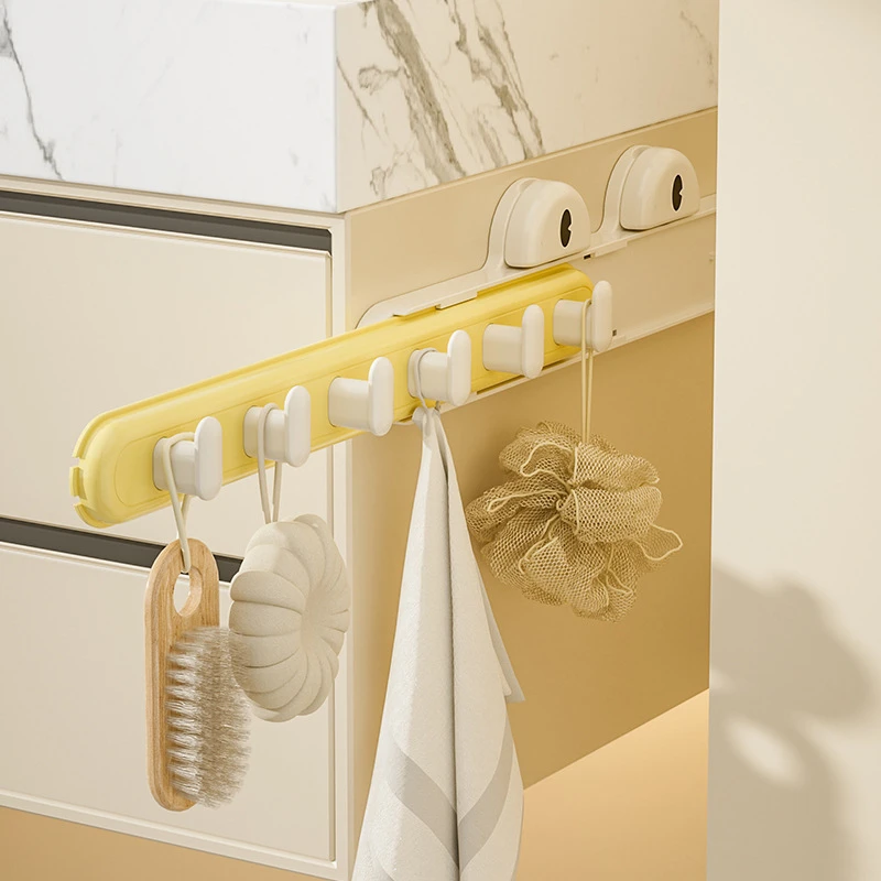 吸盘伸缩联排挂钩壁挂缝隙粘钩置物架卫生间粘贴小挂钩毛巾收纳架