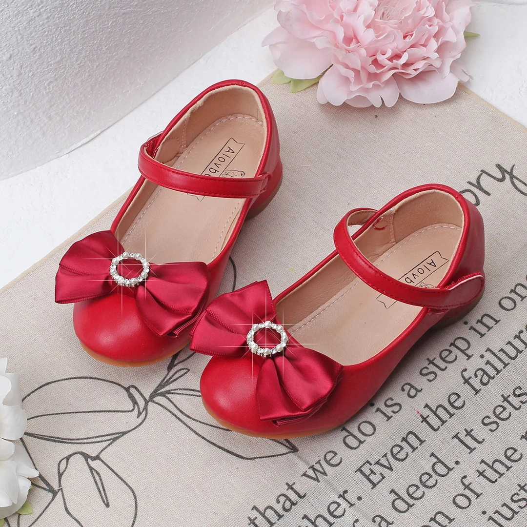 女童高跟公主鞋模特走秀演出皮鞋